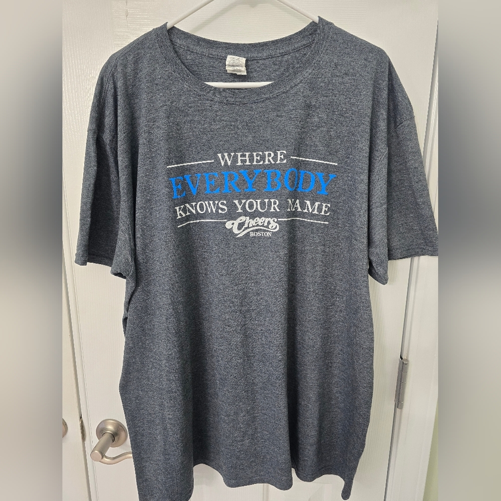 Grey CHEERS BOSTON T-Shirt for Men 2XL Gildan New WITHOUT TAGS